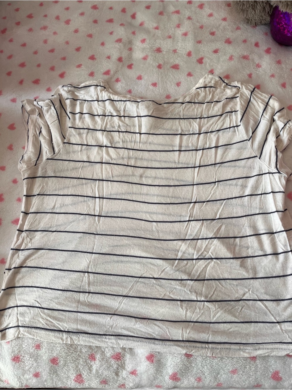 Classic White & Navy StripedTop - Picture 4 of 6